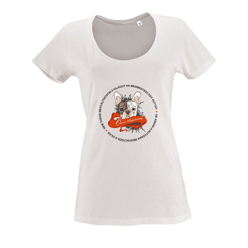 Megmentesz egy kutyát Női O Nyakú Póló