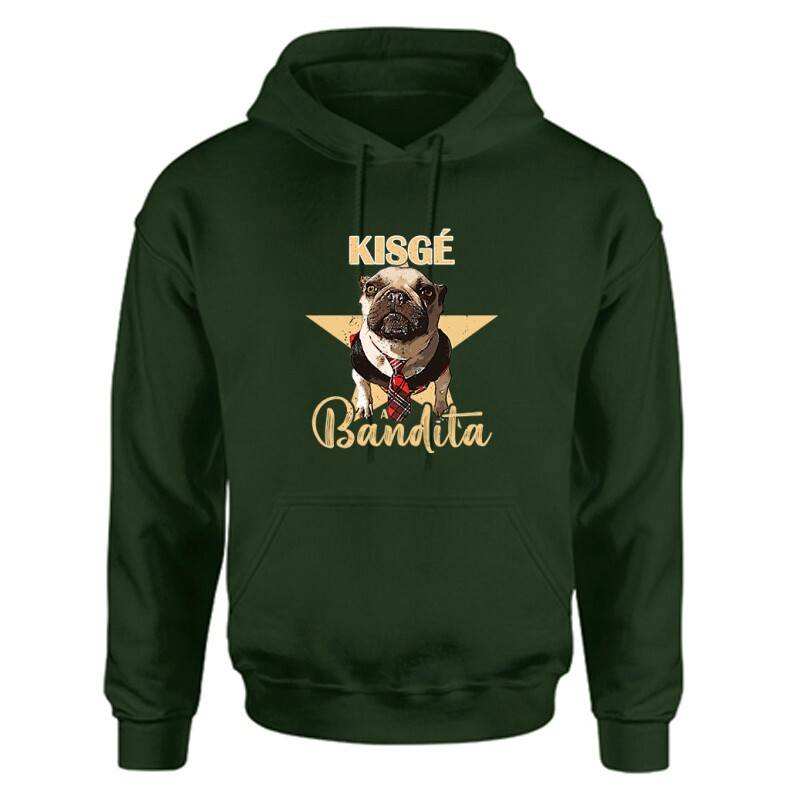 Kisgé a Bandita Unisex Kapucnis Pulcsi