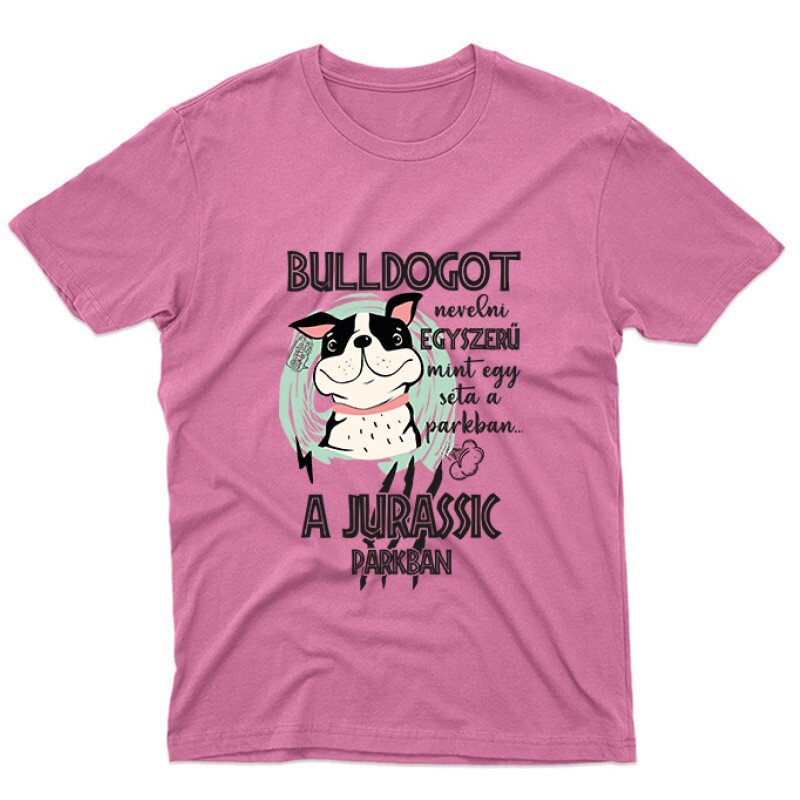 Jurassic Francia Bulldog Unisex Póló