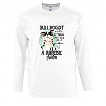 Jurassic Francia Bulldog Hosszú Ujjú Póló
