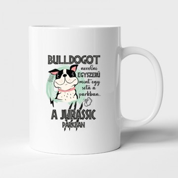 Jurassic Francia Bulldog Bögre