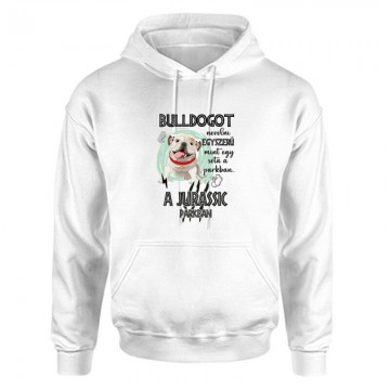 Jurassic English Bulldog Unisex Kapucnis Pulcsi