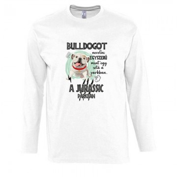 Jurassic English Bulldog Hosszú Ujjú Póló