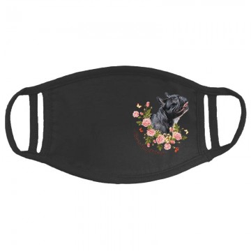 Frenchie with Rose Arcmaszk