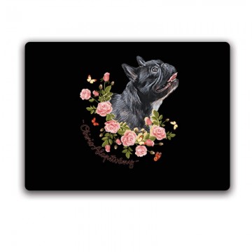 Frenchie with Rose Egérpad