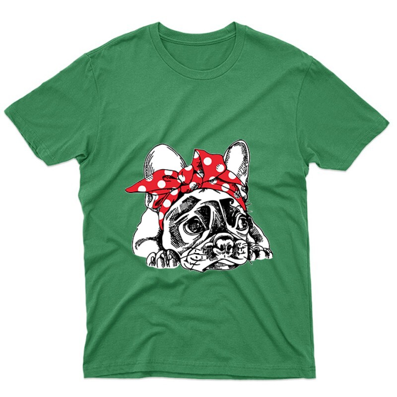 Frenchie Bow Unisex Póló