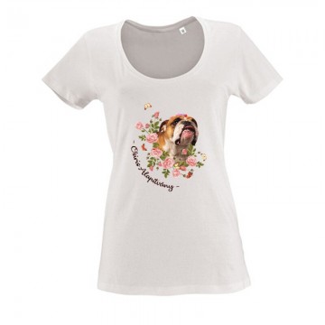 English with Rose Női O Nyakú Póló