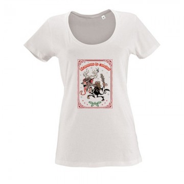 Krampus is coming Női O Nyakú Póló