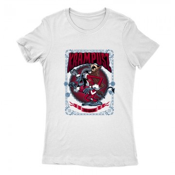 Kramplusz sötét karácsony Női Póló