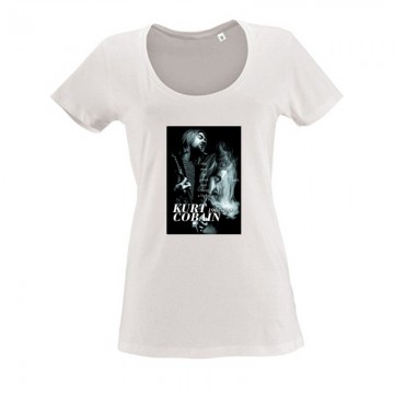 Kurt Cobain Női O Nyakú Póló