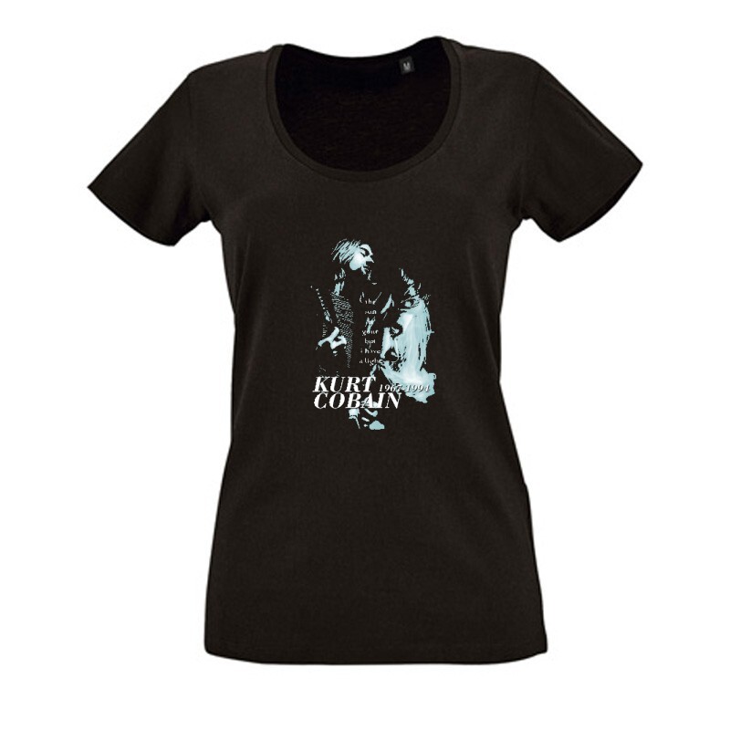 Kurt Cobain Női O Nyakú Póló