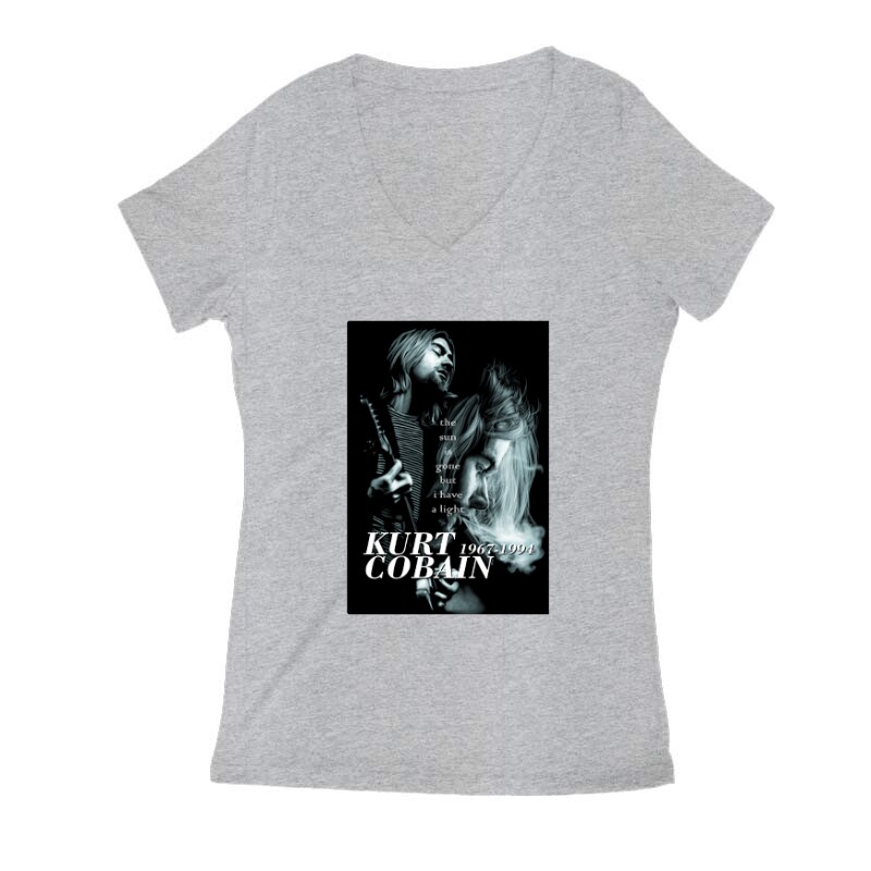 Kurt Cobain Női V Kivágott póló
