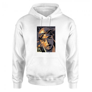 2PAC Back Unisex Kapucnis Pulcsi