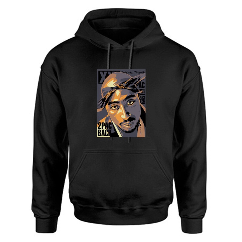 2PAC Back Unisex Kapucnis Pulcsi