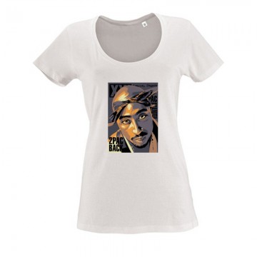 2PAC Back Női O Nyakú Póló
