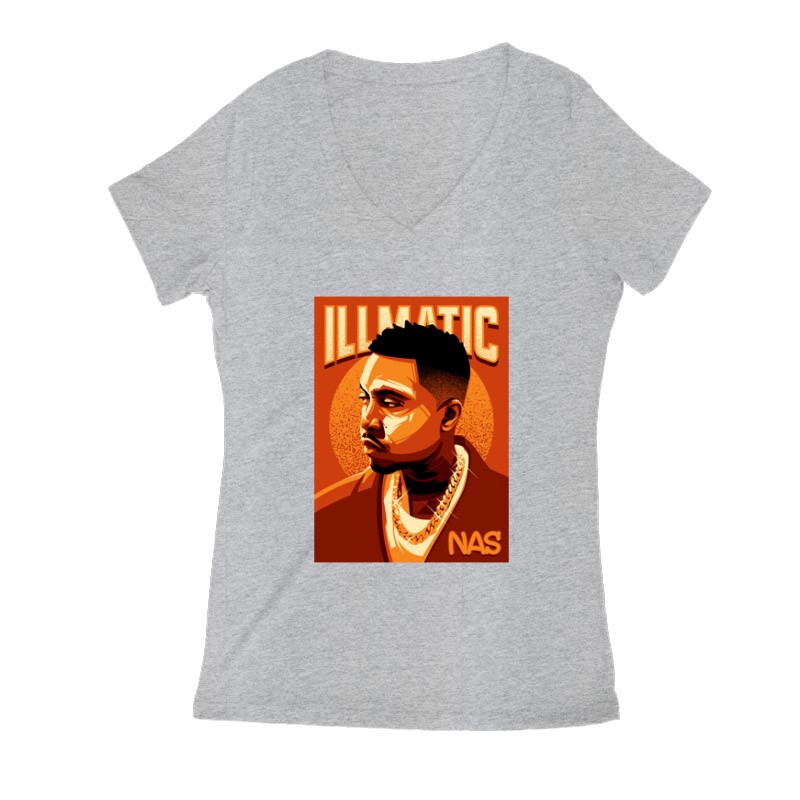 ILLMATIC NAS Női V Kivágott póló