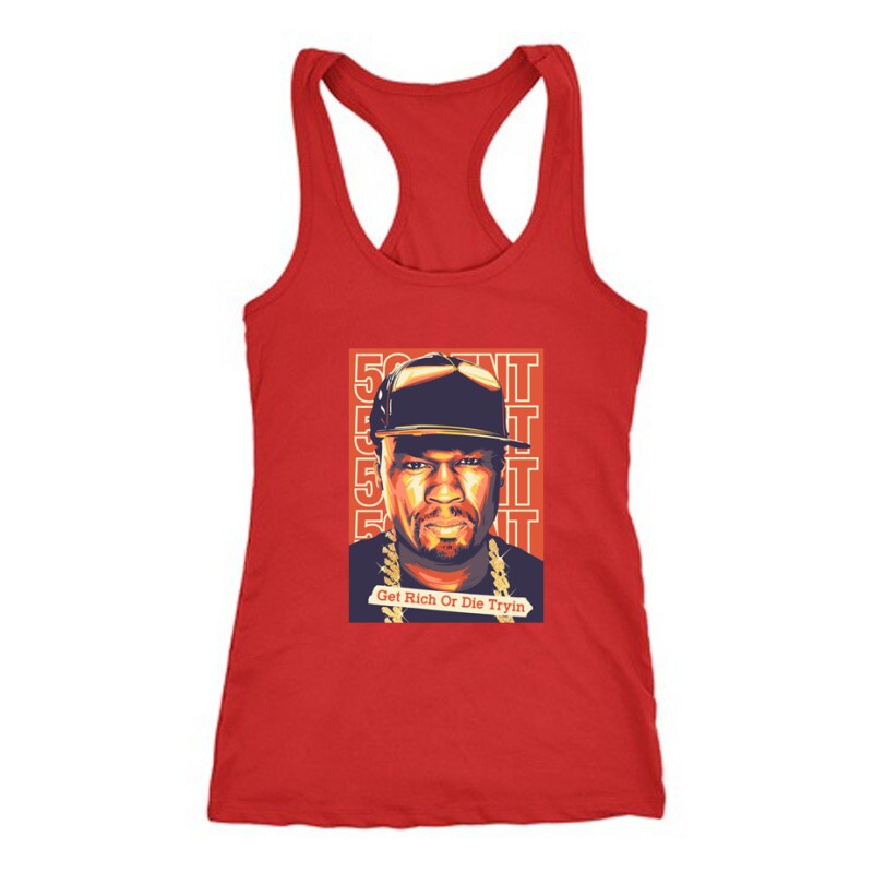 50 Cent get rich Női Trikó