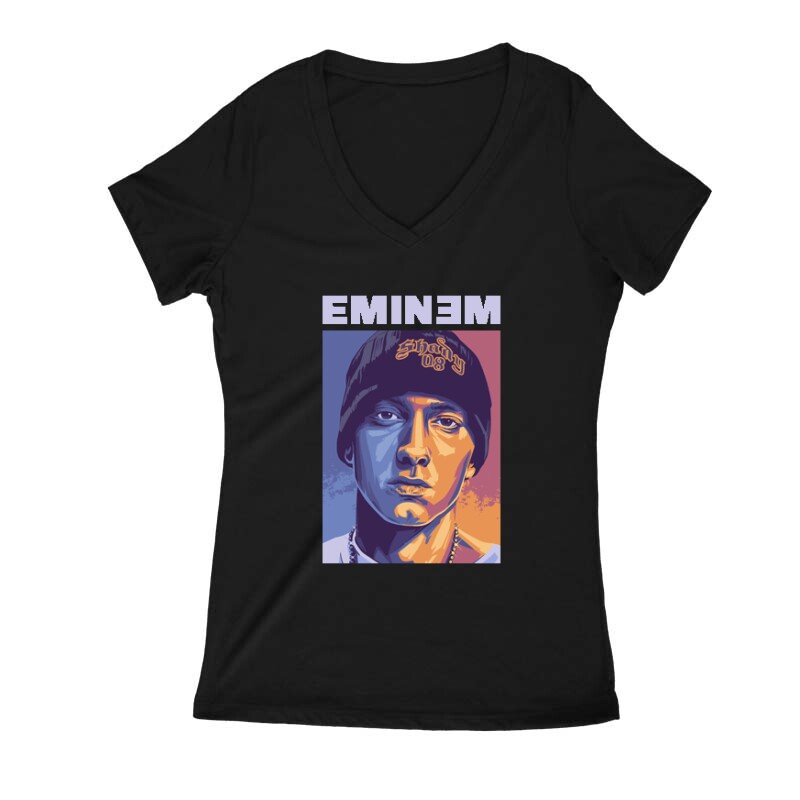 Eminem Női V Kivágott póló