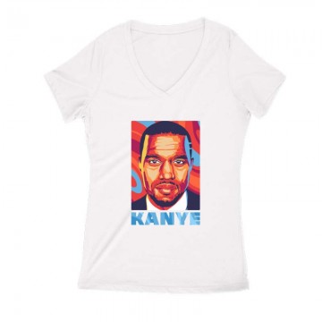 Kanye West Női V Kivágott póló