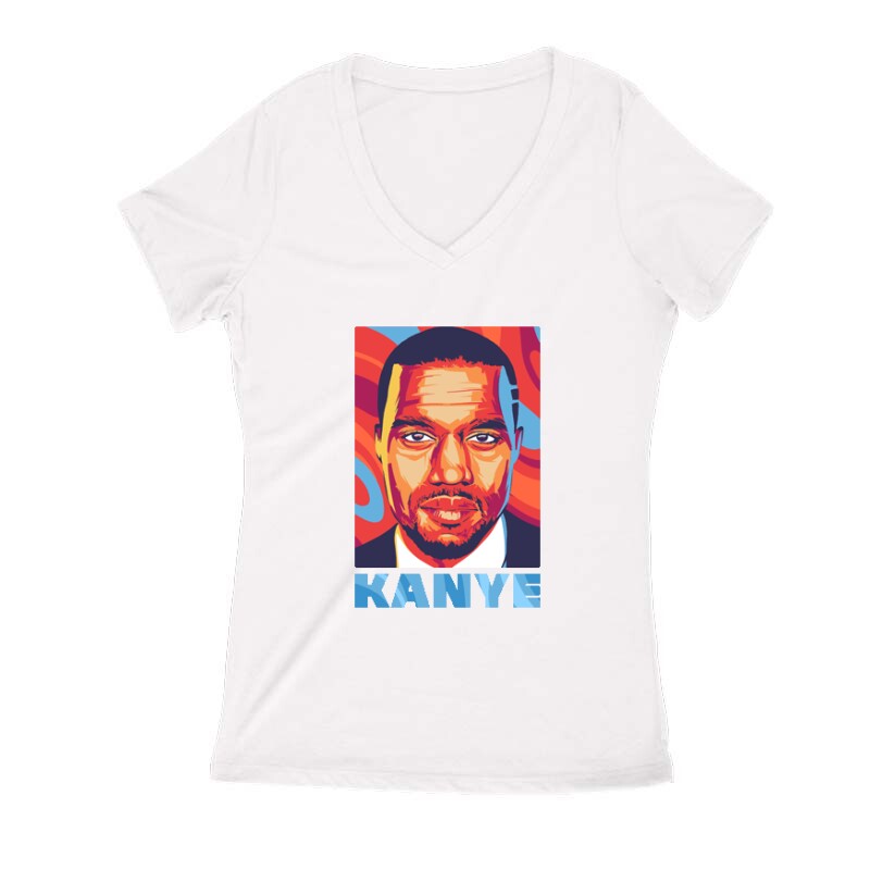 Kanye West Női V Kivágott póló