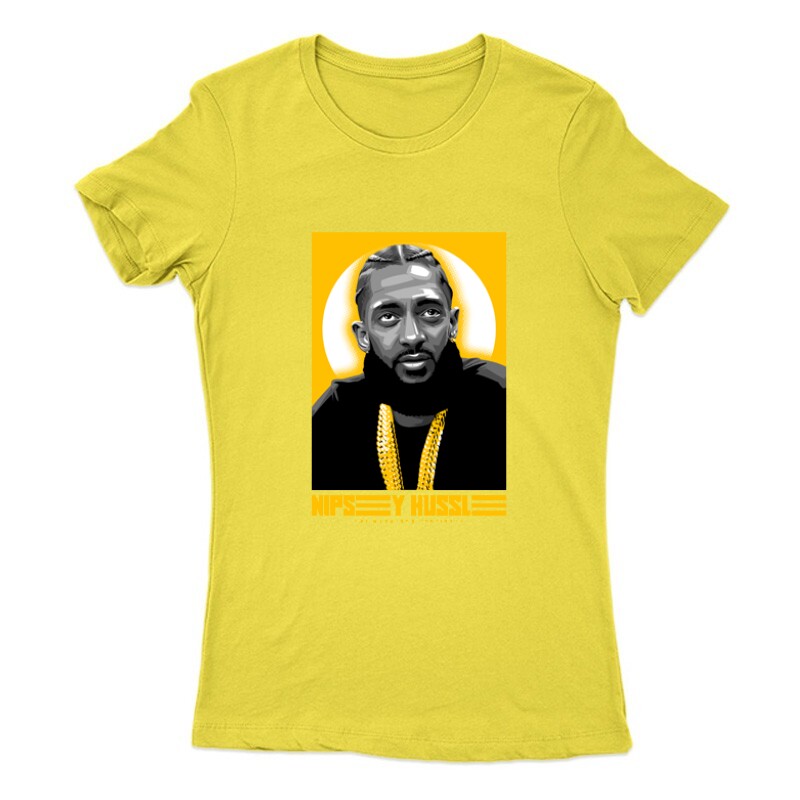 NIPSEY HUSSLE Yellow Női Póló