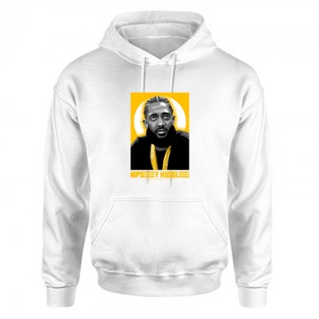NIPSEY HUSSLE Yellow Unisex Kapucnis Pulcsi