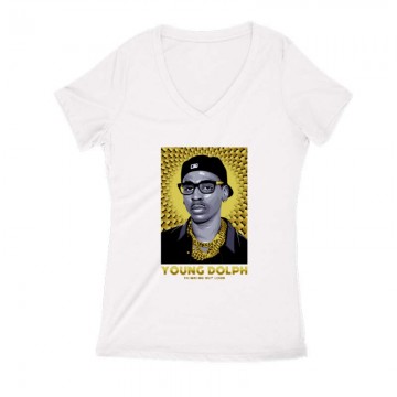 Young Dolph Női V Kivágott póló