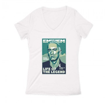 EMINEM life of the legend Női V Kivágott póló