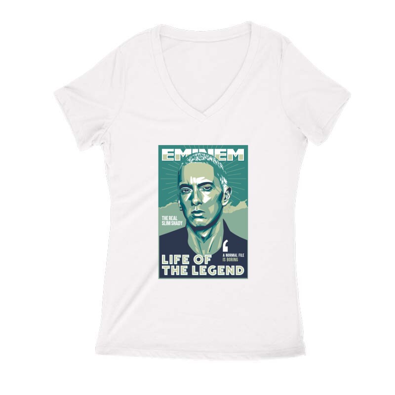 EMINEM life of the legend Női V Kivágott póló