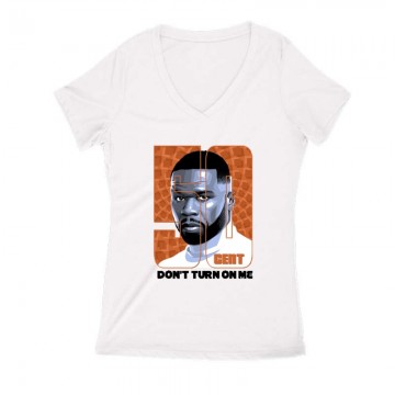 50 Cent Don't Turn on Me Női V Kivágott póló