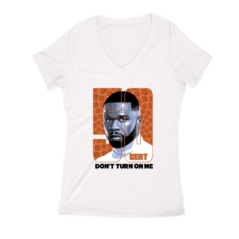 50 Cent Don't Turn on Me Női V Kivágott póló