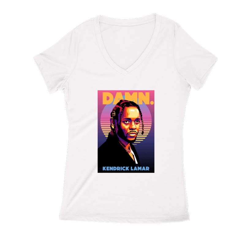 Kendrick Lamar Női V Kivágott póló