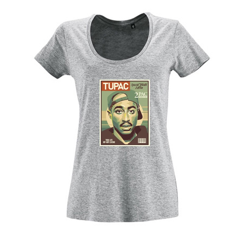 2Pac special Tribute Női O Nyakú Póló
