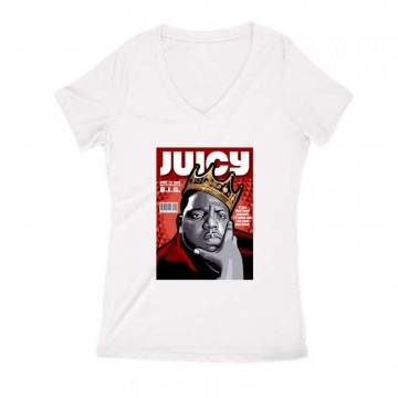 THE NOTORIOUS BIG 2 Női V Kivágott póló