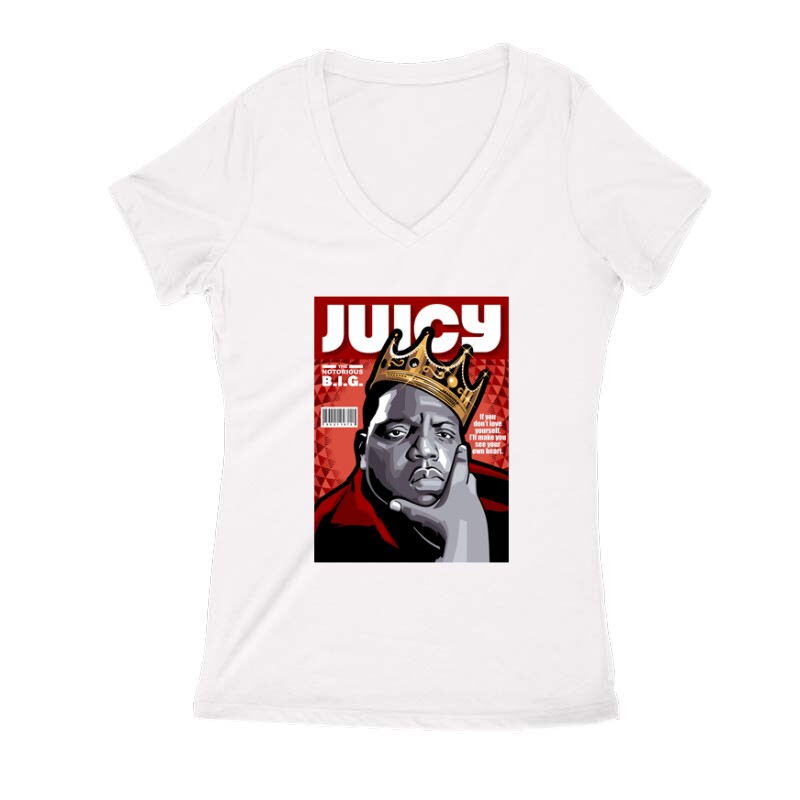 THE NOTORIOUS BIG 2 Női V Kivágott póló