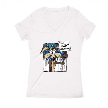 Már megint karácsony Női V Kivágott póló