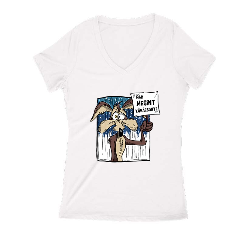 Már megint karácsony Női V Kivágott póló