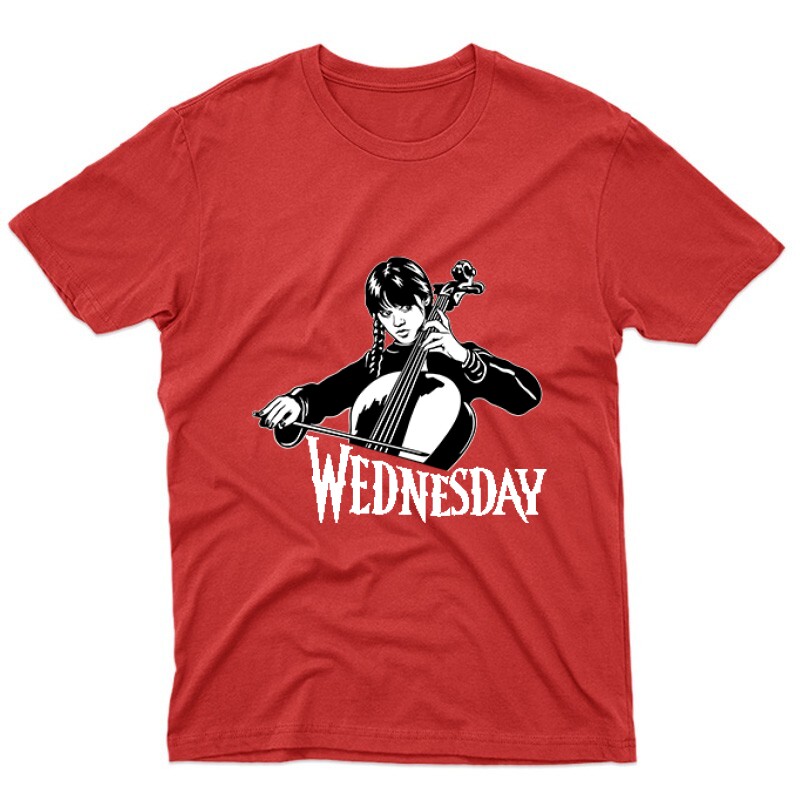 Wednesday cselló Unisex Póló