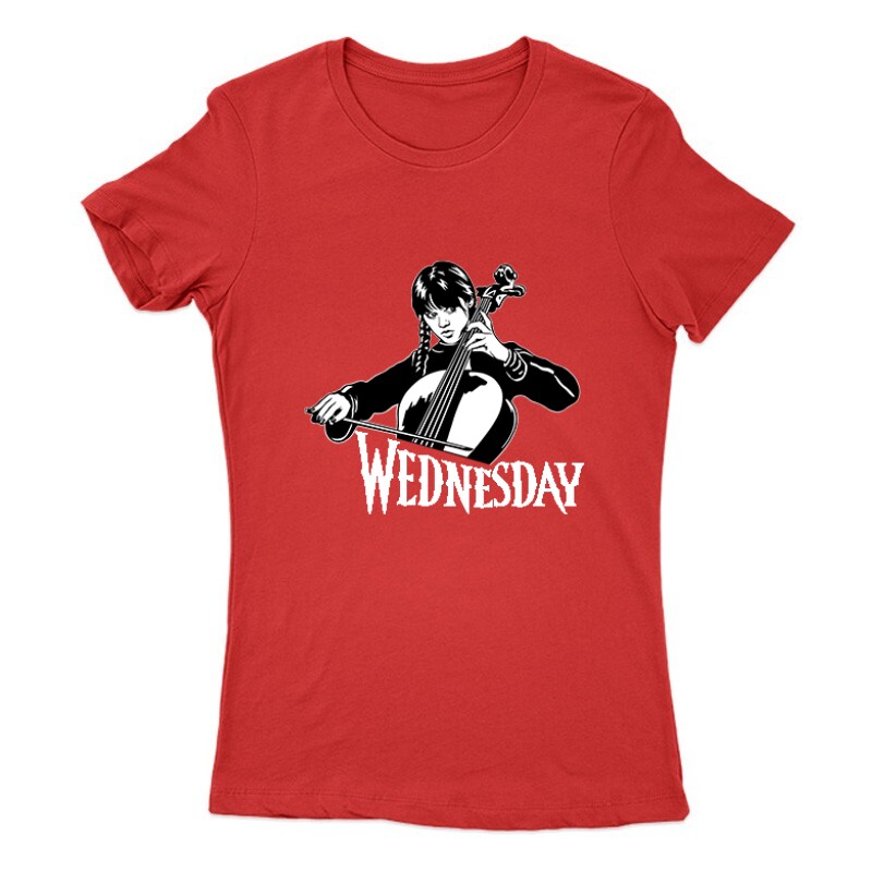 Wednesday cselló Női Póló