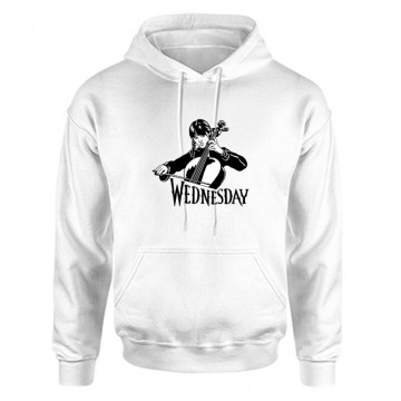 Wednesday cselló Unisex Kapucnis Pulcsi