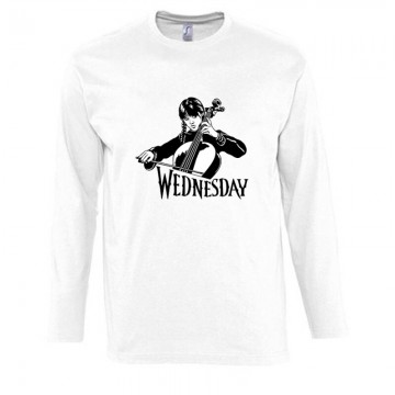 Wednesday cselló Hosszú Ujjú Póló
