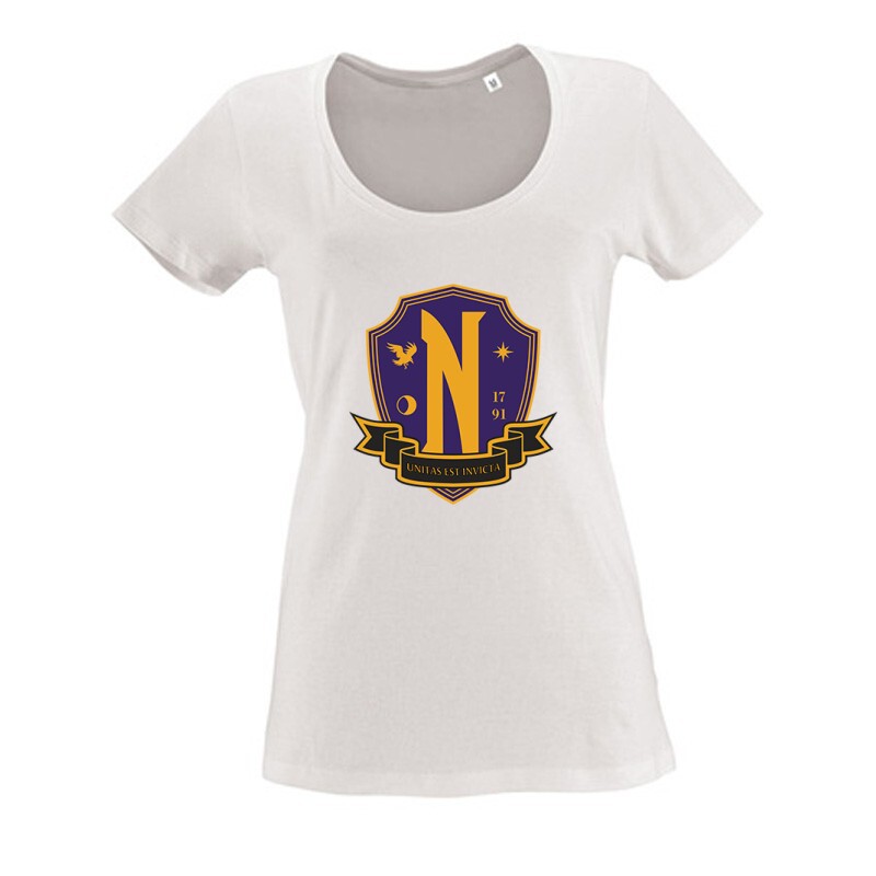 Nevermore academy color Női O Nyakú Póló
