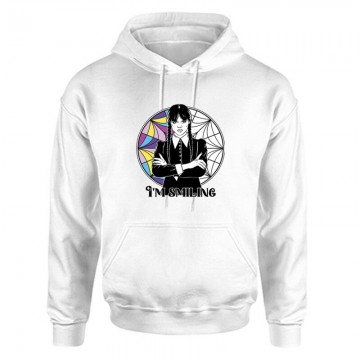 Wednesday - I'm smiling Unisex Kapucnis Pulcsi