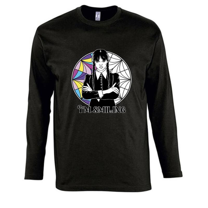 Wednesday - I'm smiling Hosszú Ujjú Póló