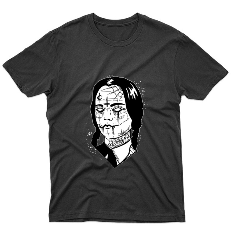 Wednesday - Restring Face Unisex Póló