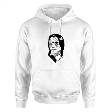 Wednesday - Restring Face Unisex Kapucnis Pulcsi