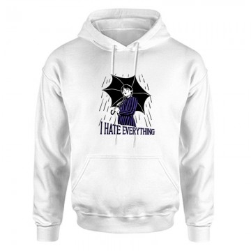 Wednesday - I hate everything Unisex Kapucnis Pulcsi