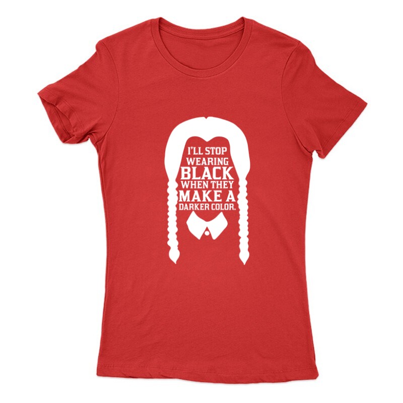 Wednesday - Black when day Női Póló