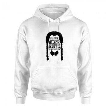 Wednesday - Black when day Unisex Kapucnis Pulcsi