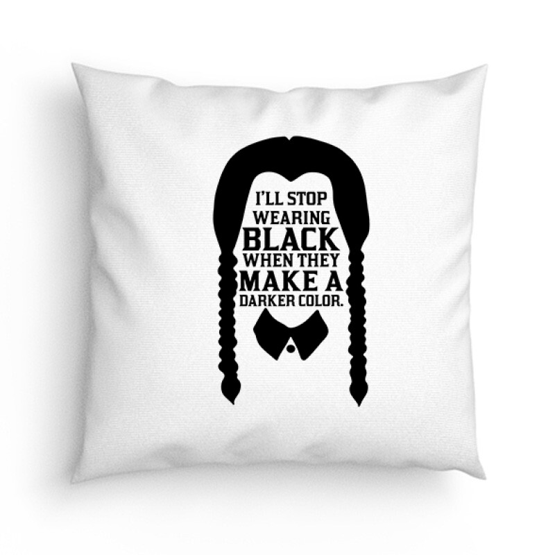 Wednesday - Black when day Párna